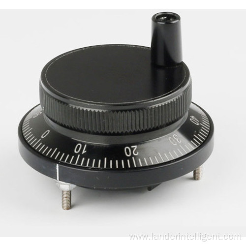 CNC Handwheel Rotary Encoder 60mm Black Metal